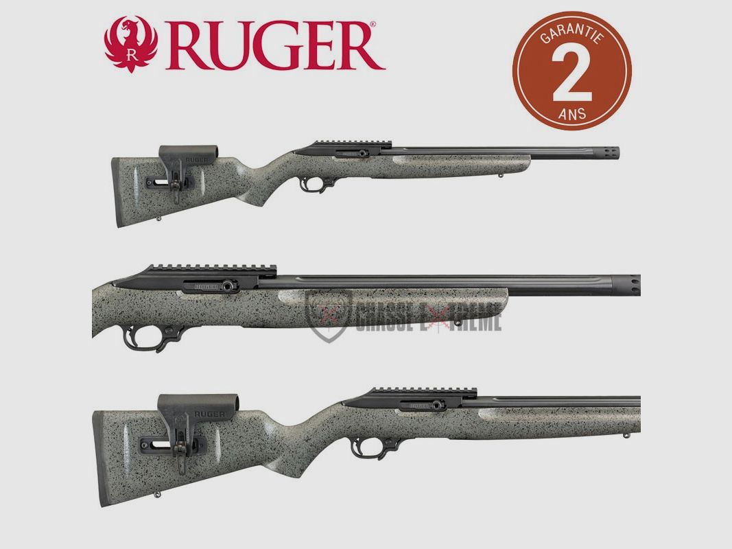 Repetierbüchse RUGER 10/22 Wettkampfgewehr Grau 41cm Kal. 22 Lr