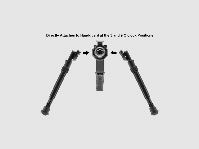 UTG Recon Flex Folding Bipod 8.0"-11.8" M-LOK, image 4 of 7