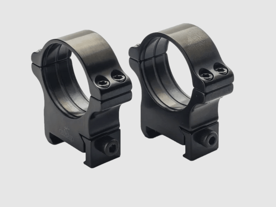 Rusan mounting rings for Picatinny rail with screw