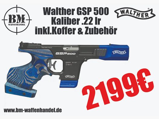 Walther GSP 500 .22lr Matchpistole SOFORT VERFÜGBAR