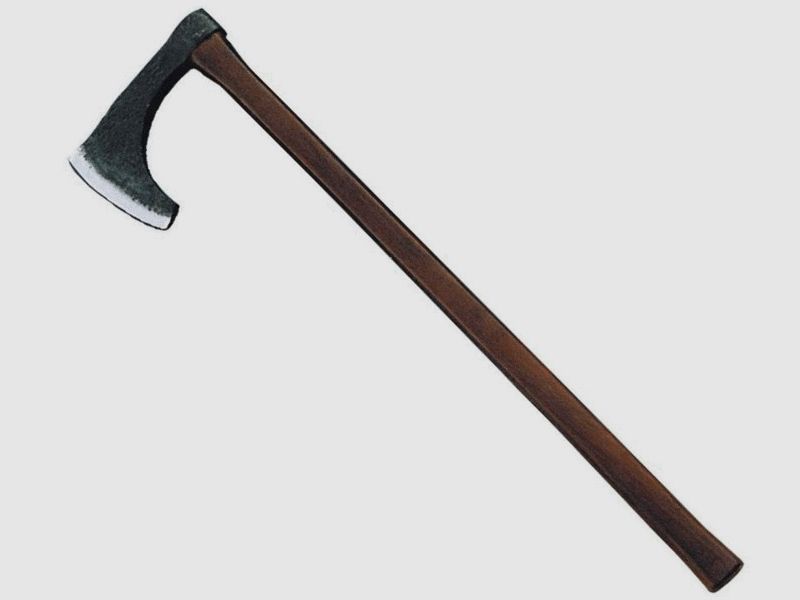 Wikingeraxt mit Hartholzgriff