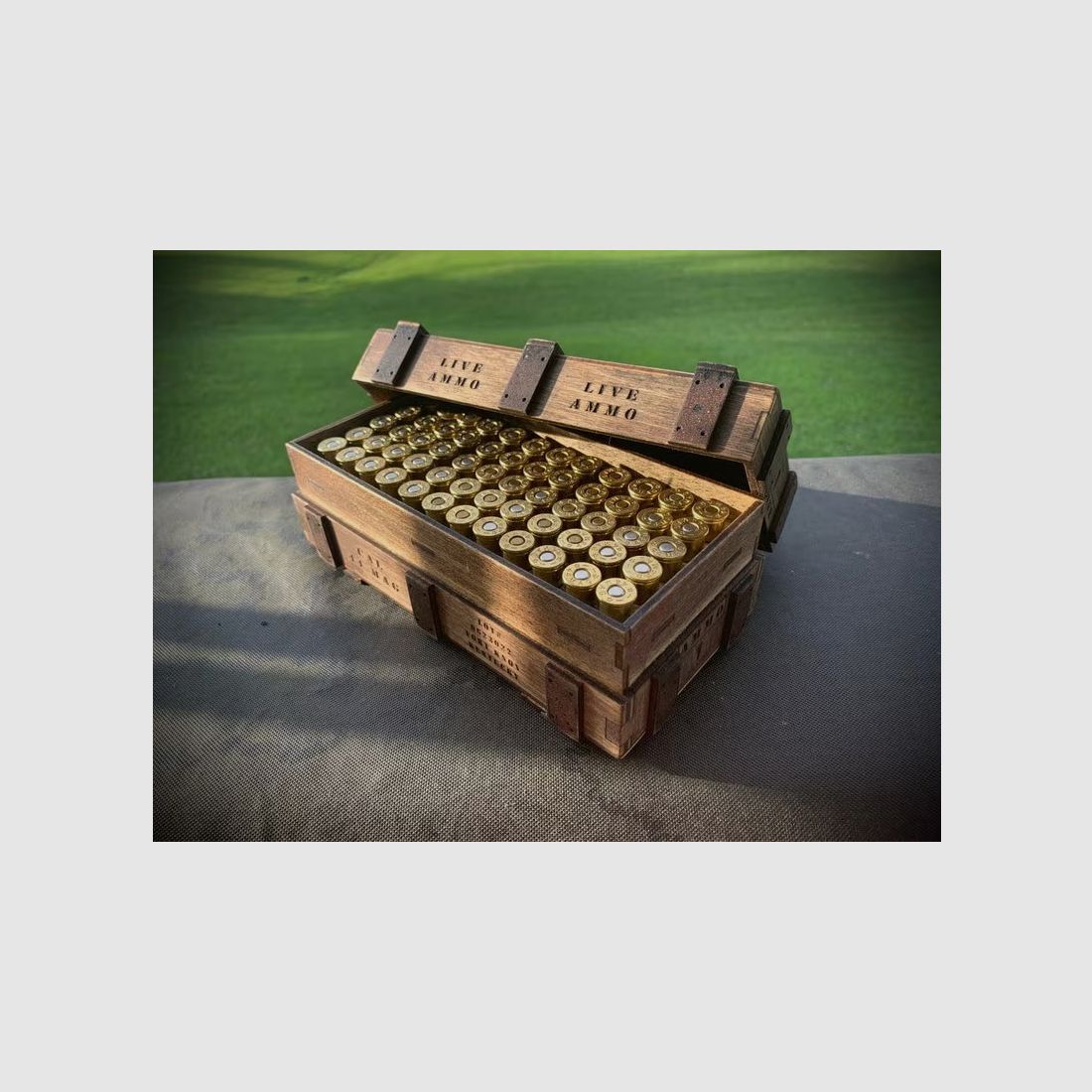 High-quality wooden ammunition box