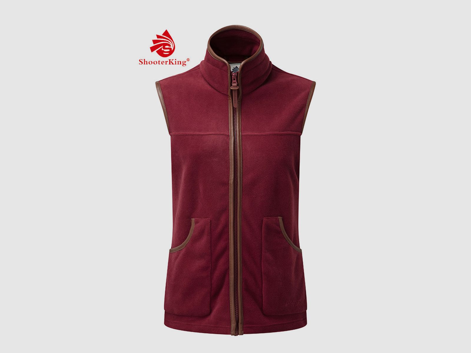 SHOOTERKING Performance Fleece Weste Damen Rot