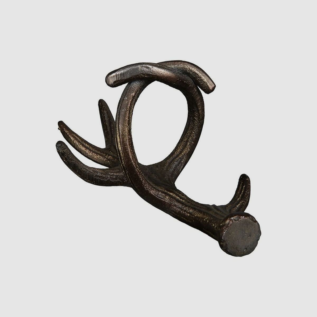 Gilde Aluminum Napkin Ring Antlers