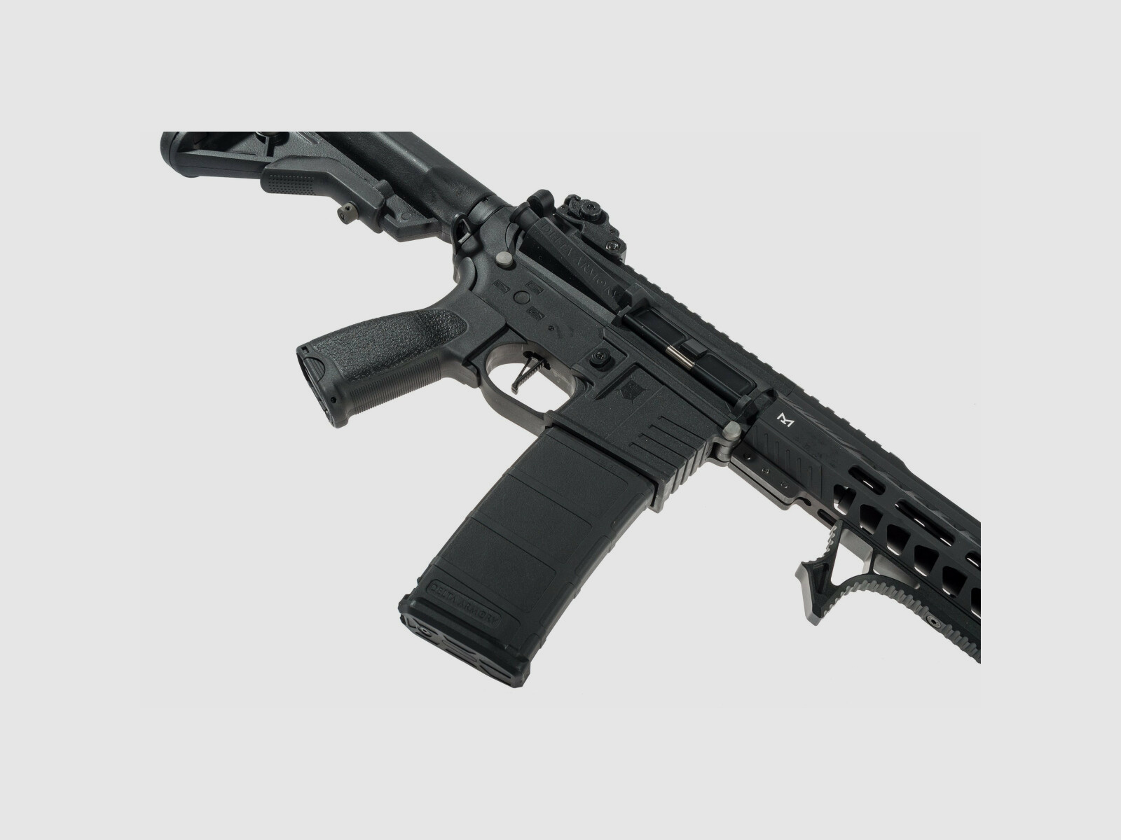 AR15 M-Lok Short ETU NC! BRAVO Serie Delta Armory Schwarz S-AEG Airsoft Gewehr Frei ab 18 Jahren