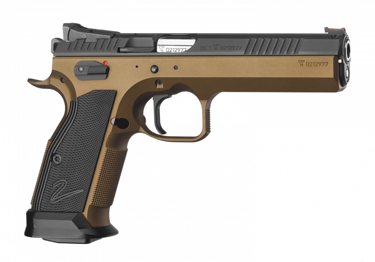 Pistole CZ TS 2 Deep Bronze 9mm Para 20-Schuss – IPSC-Sportpistole, Bild 1 von 3