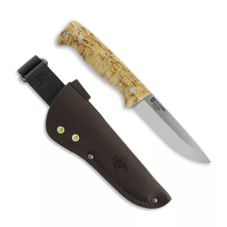 Peltonen M07 Ranger Puukko Messer, unbeschichtete 14C28N-Klinge, Lederscheide ( FJP505 ), Bild 1 von 2