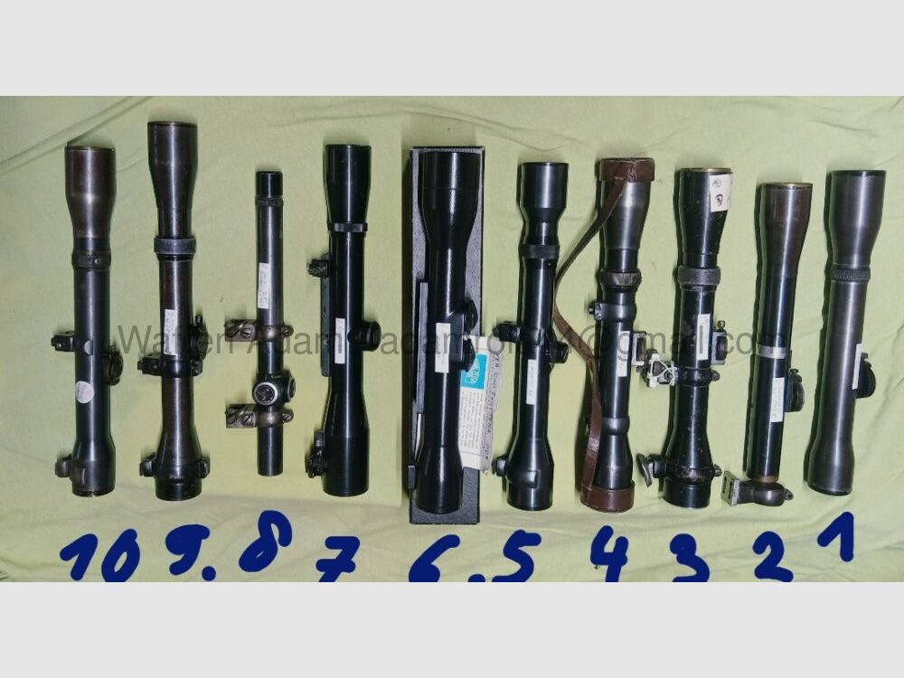 Target scopes Gerard, Hensoldt, Zeiss etc.