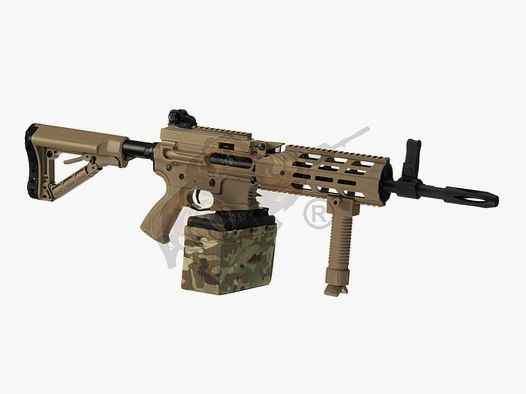 G&G CM16 LMG  mit ETU in Desert Airsoft Frei ab 18 - S-AEG -F-