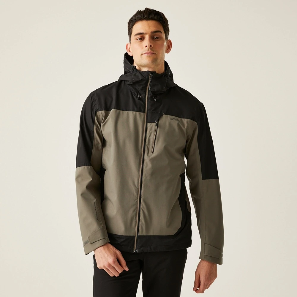 Chaqueta impermeable para hombre Regatta Highton IV Stretch marrón