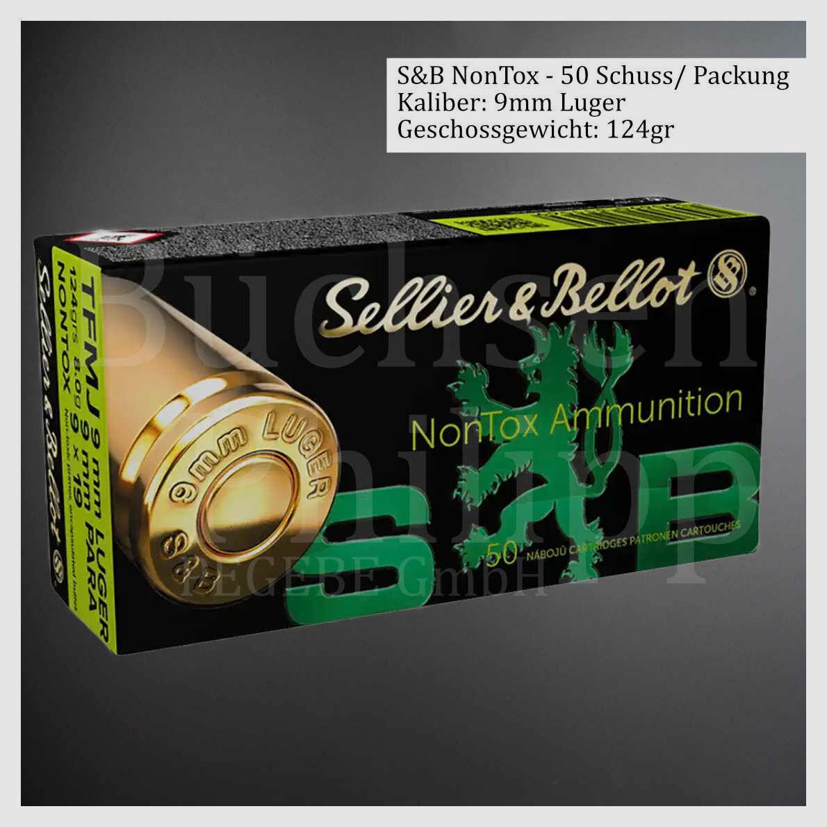 Sellier & Bellot 9x19mm 124gr NonTox