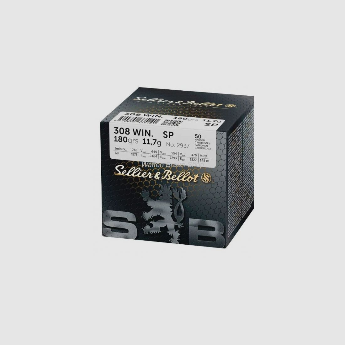 S+B .308Win. SP 180grs. 50St