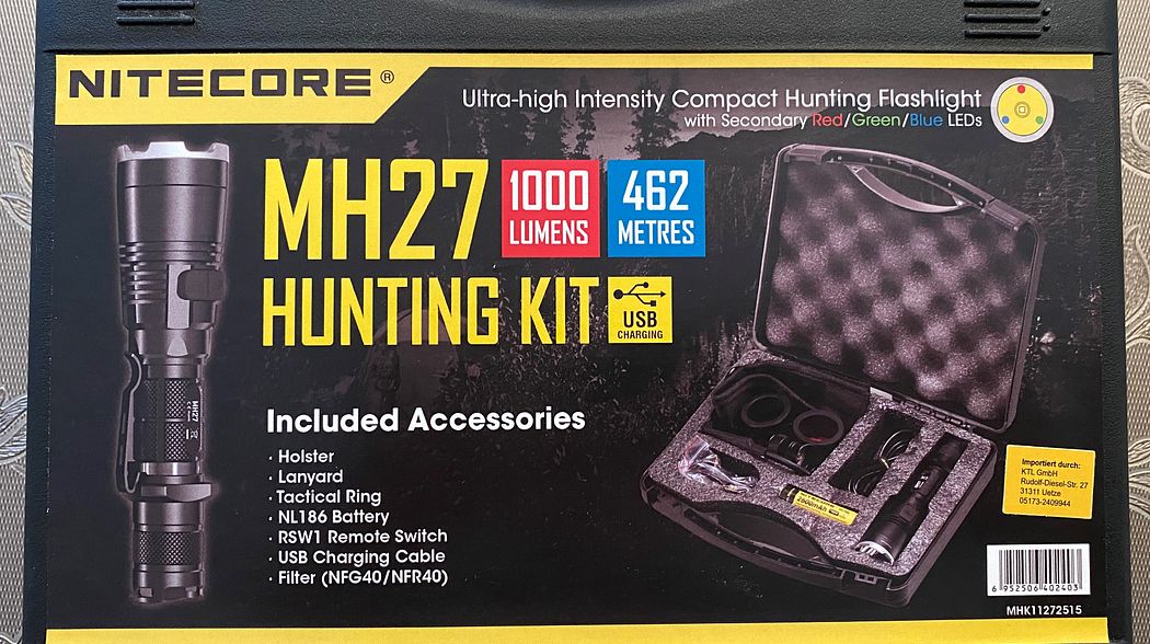 Vorstellung der LED Taschenlampe Nitecore MH27 „Hunting Set“