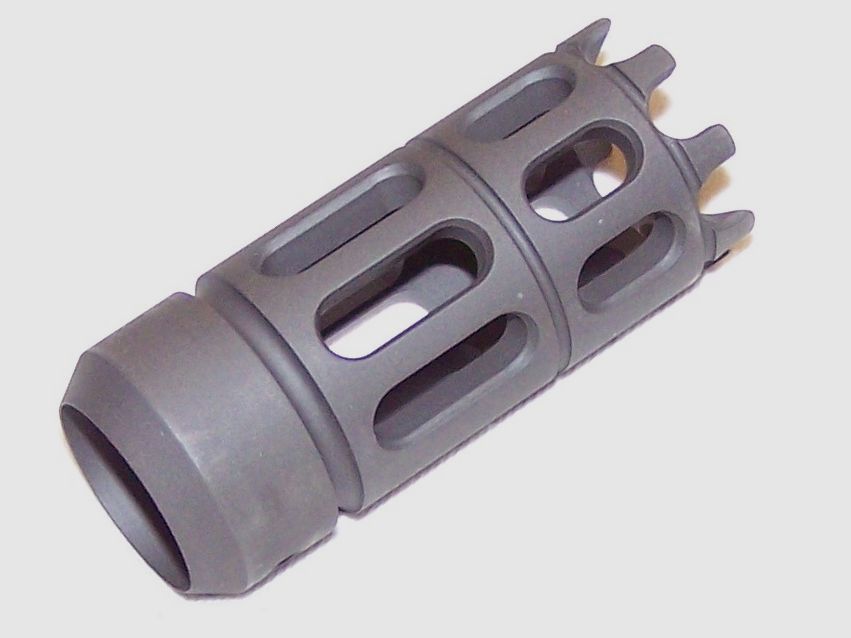 Flammenblende aus Stahl für Vorderschaftrepetierer Mossberg 500 und 590 Durchmesser 21,8mm Kaliber 12, Bild 2 von 5