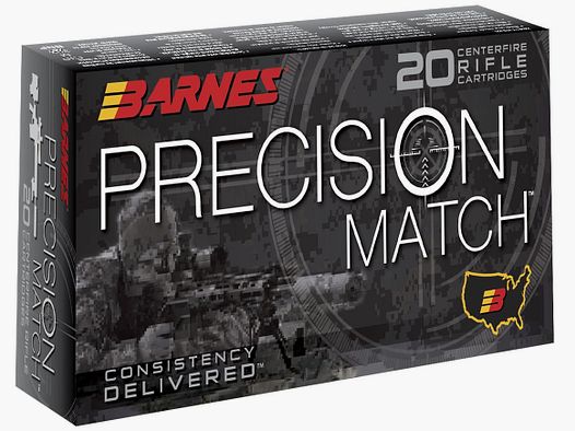 Munición metálica BARNES PRECISION MATCH – 6.5 Creedmoor – 140 grains