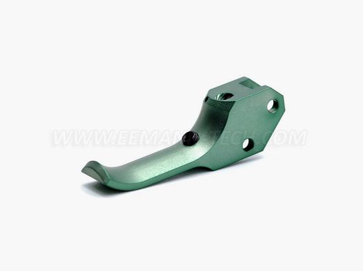 Eemann Tech Gatillo SA para CZ 75, desplazamiento frontal/dedos largos, color: plateado, tipo: dentado