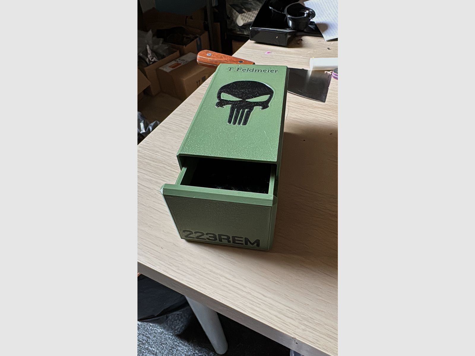 Munitionsbox für 9 mm, .45 ACP & weitere – Präzise Aufbewahrung