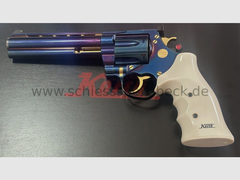 KORTH Classic Revolver 6 Zoll Blau Hochglänzend .44 Magnum