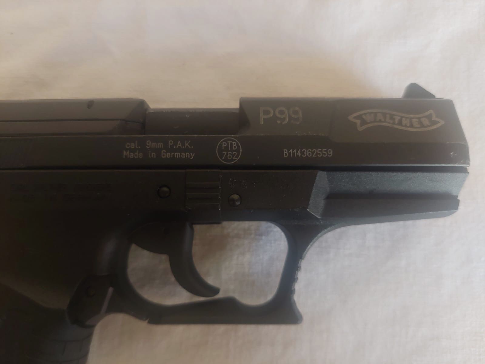 Walther P99 9mm P.A.K + accesorios ( conjunto )