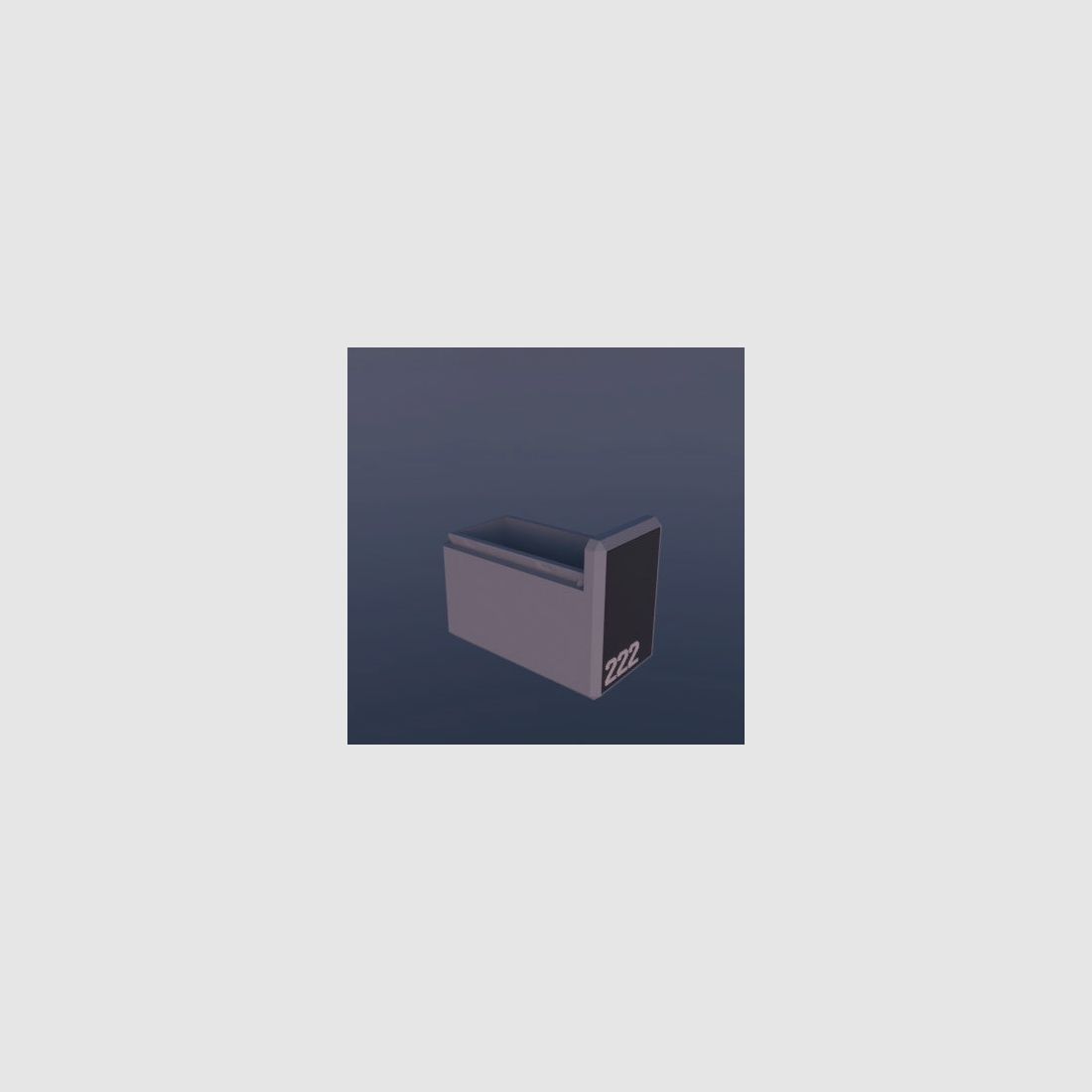 Filamelt ammunition box / .222 REM / 'sliding lid' / cartridge box, ammo box
