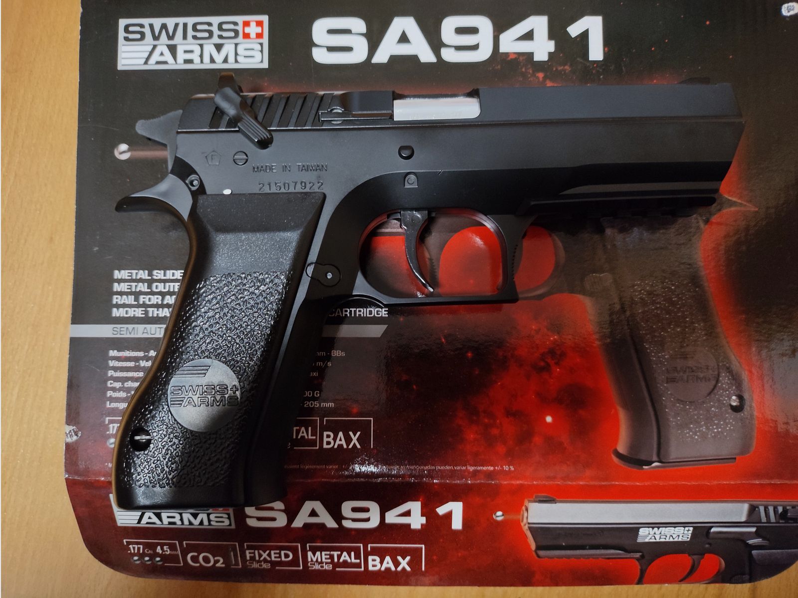 Pistola ad aria compressa CO2 Swiss Arms SA 941 cal. 4,5mm BB