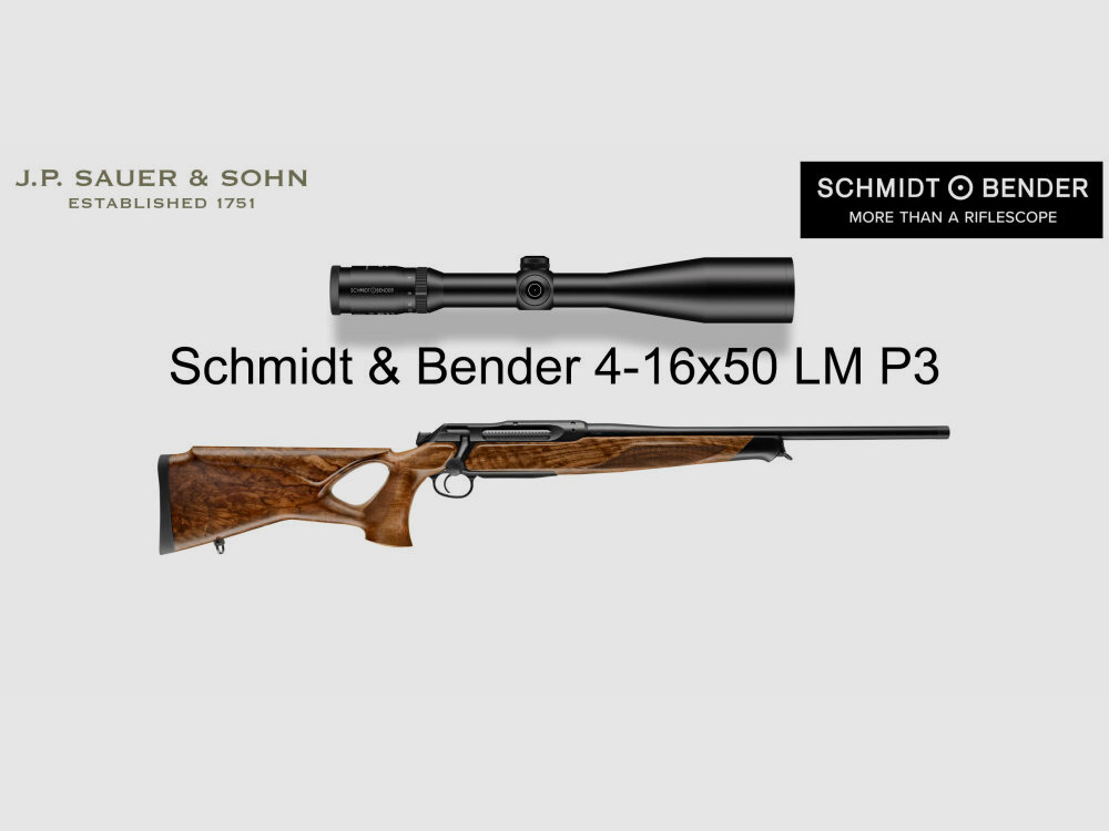 J.P. Sauer & Sohn Sauer 505 ICONIC Lochschaft HQ5 Ausstattungspaket Elegance | .308 Win. | Schmidt & Bender 4-16x50 Long Range
