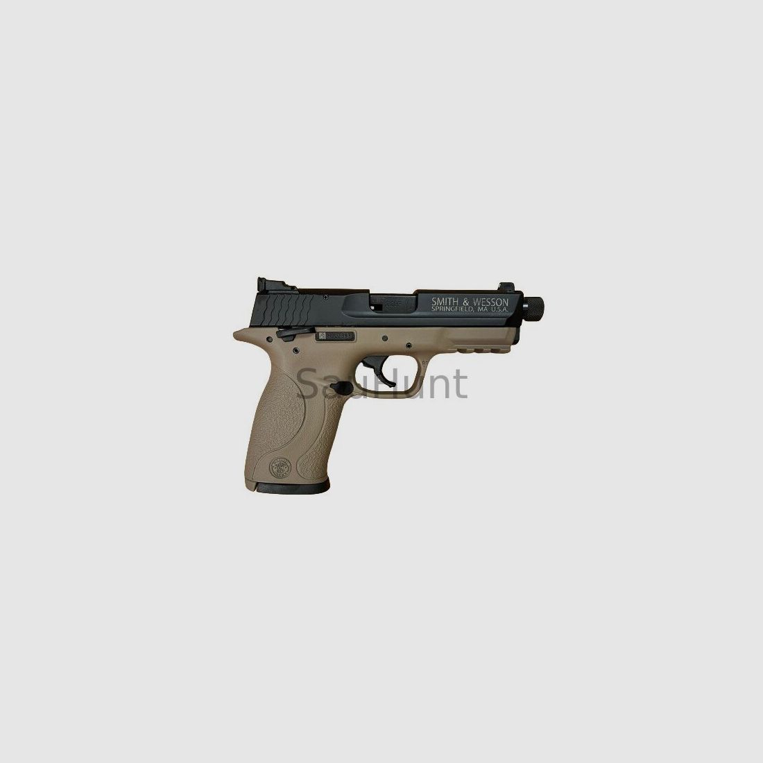 Pistole Smith & Wesson S&W Pistole Mod. M&P 22 Compact FDE-Griffstück mit Z Kaliber .22lr (Long Rifle) mit Zubehör