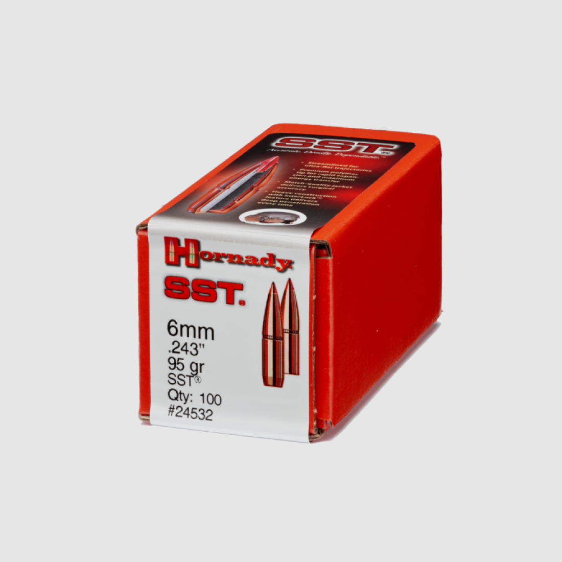 .243 Geschosse Hornady SST 95 gr VE100