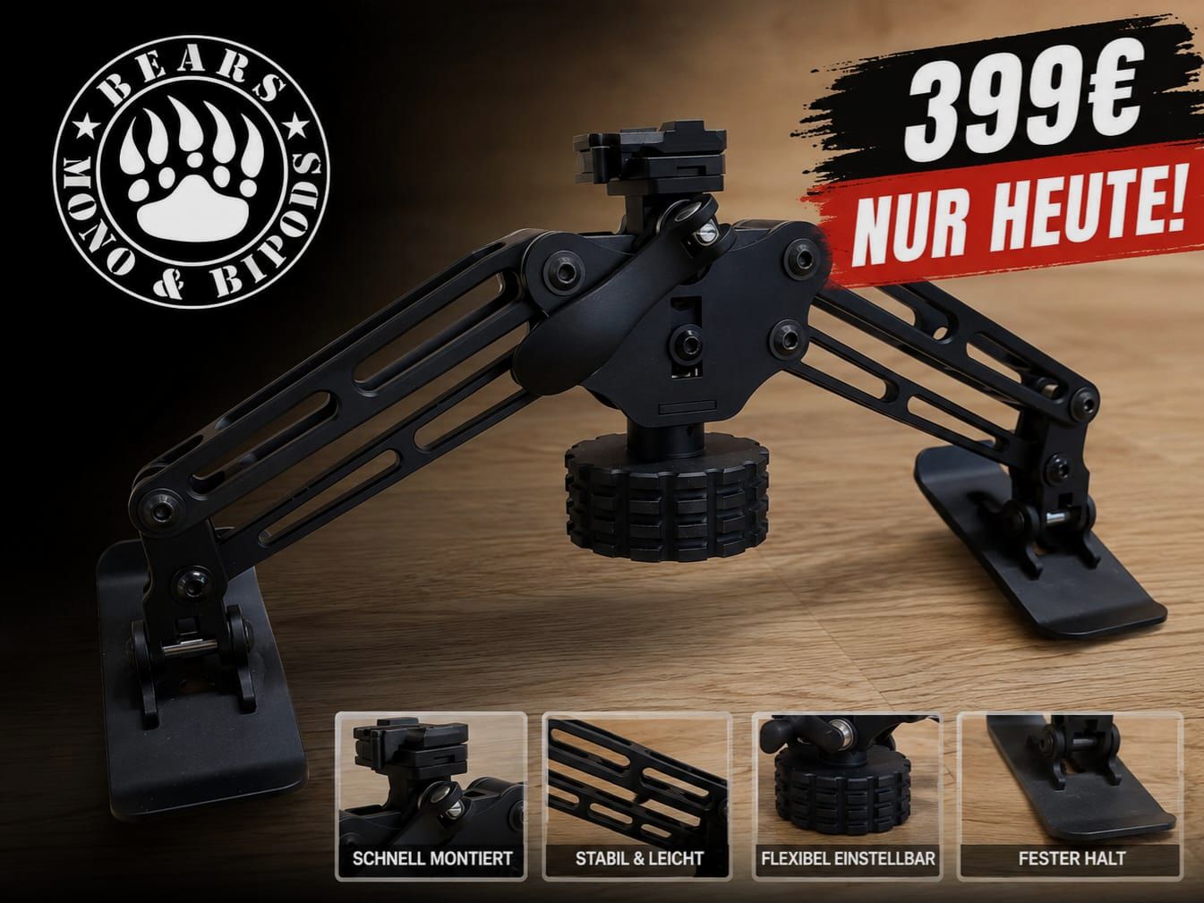 Bears Bipods Standard without Earth Spike, Upgrade