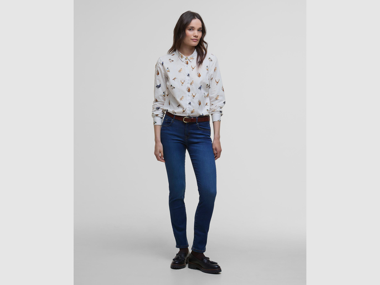 BARBOUR Blouse Brambles Bird Print