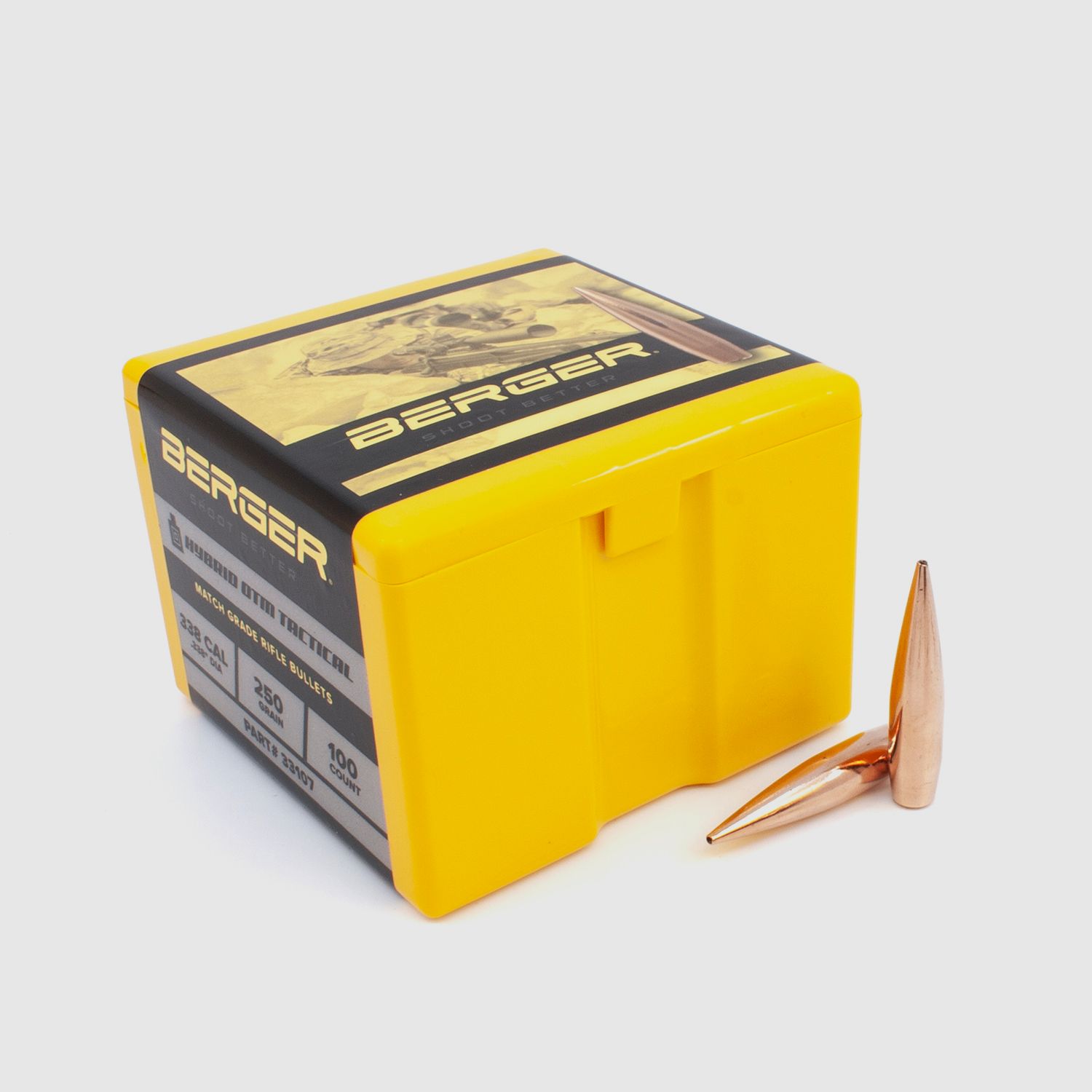 Berger Geschoss .338 Hybrid OTM Tactical 250GR 100 Stück
