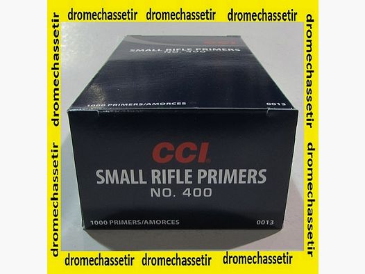 Box of 1000 Small Rifle primers by CCI 400