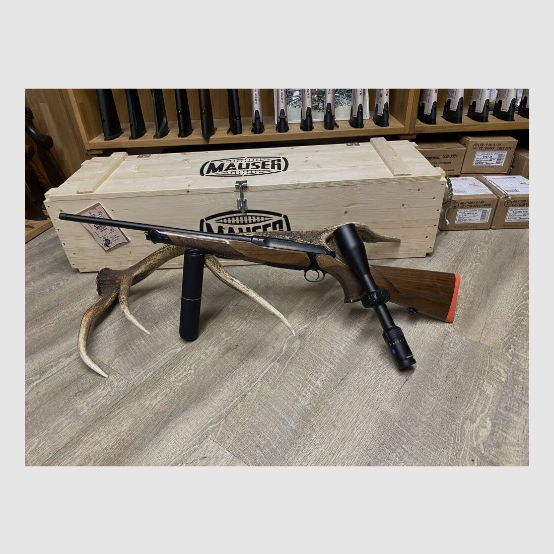 Sauer 505 Ergo Lux, mit Zeiss Conquest V4 3-12x56
