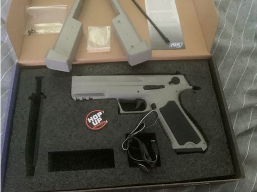 Cyma 127 Mosfed Edition 3 AEP pistol 0.5 joule in grey