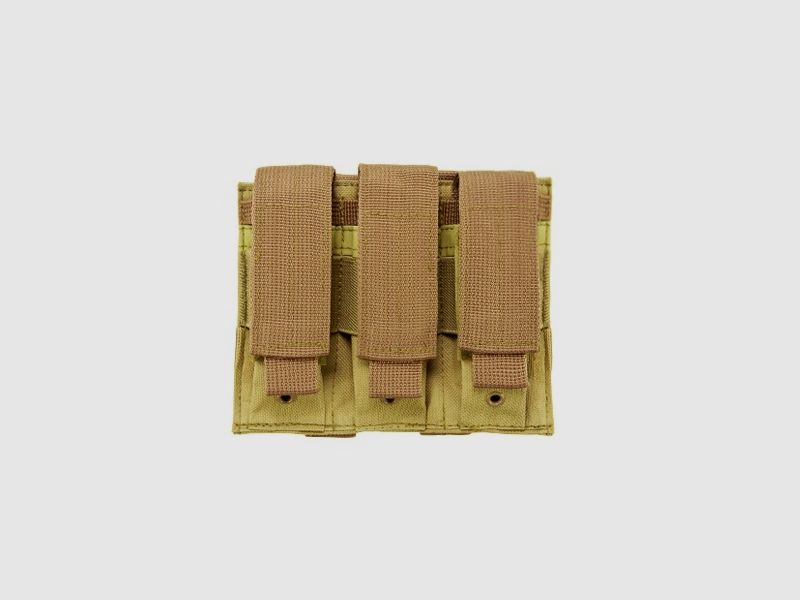 Drievoudige magazijntas (Licht Tan) met Molle-bevestiging, afbeelding 4 van 4