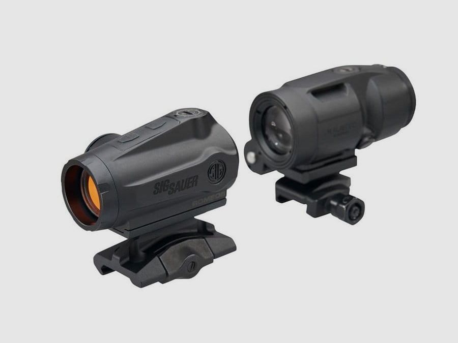 Sig Sauer ROMEO5 Gen 2 Compact Red Dot 2 MOA + JULIET3 Micro Magnifier