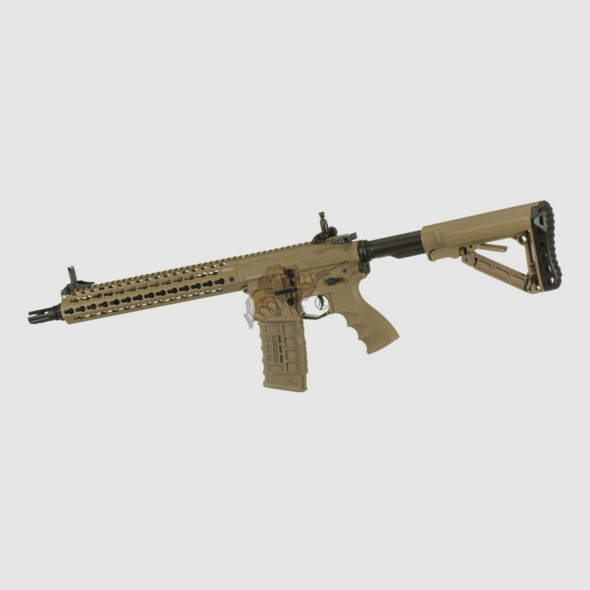 G&G CM16 SRXL with ETU in Desert Airsoft S-AEG free from 18