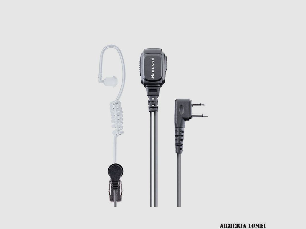 MIDLAND – MA31-L PRO RADIO-MIKROFON MIT PNEUMATISCHER OHRHÖRER