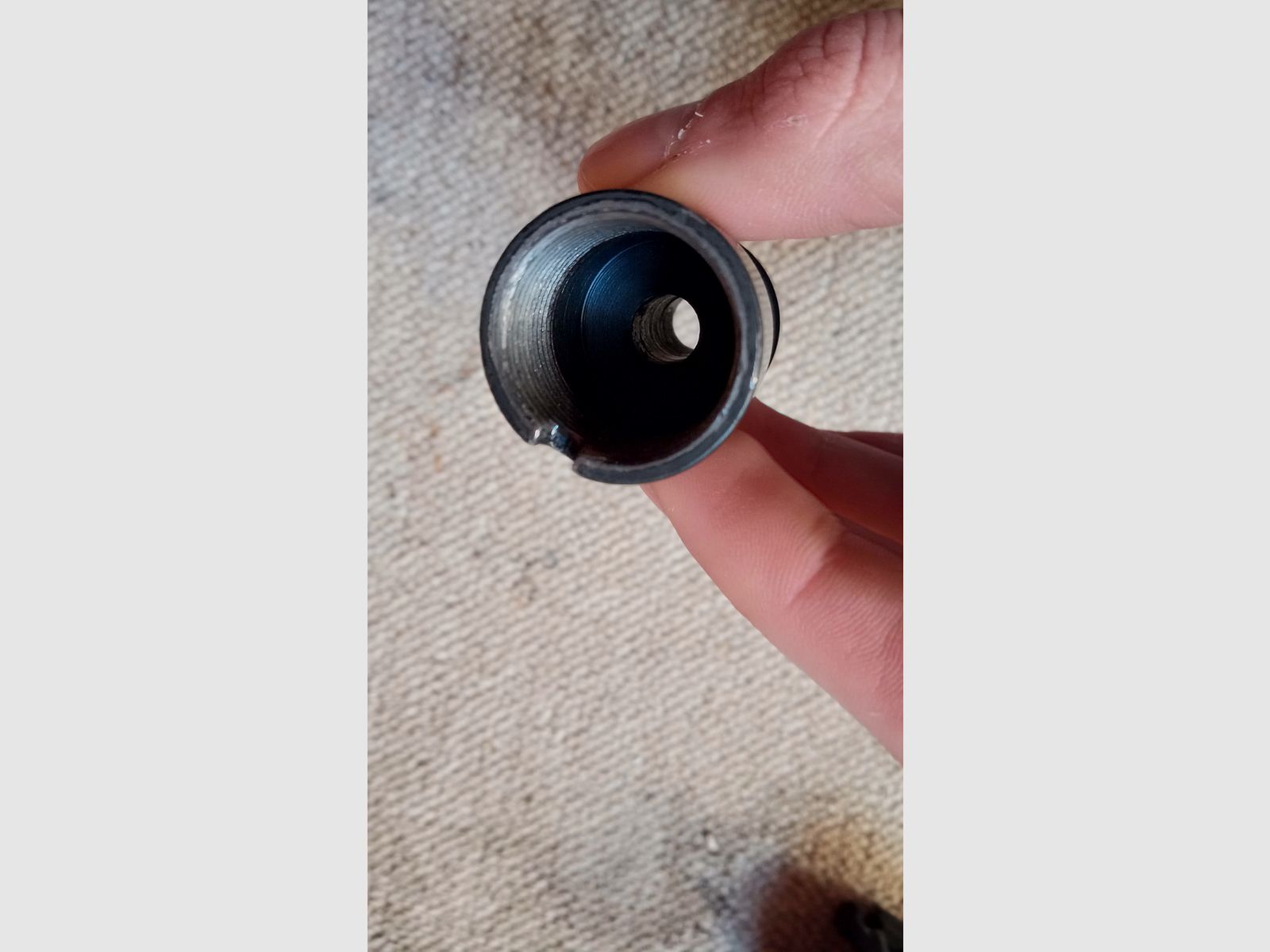 24x1,5 AK Flash Hider Dummy van staal / Muzzle Booster, Mündungsfeuerdämpfer terugslagversterker AK-100 AK-105 AK-104 AKS-74u