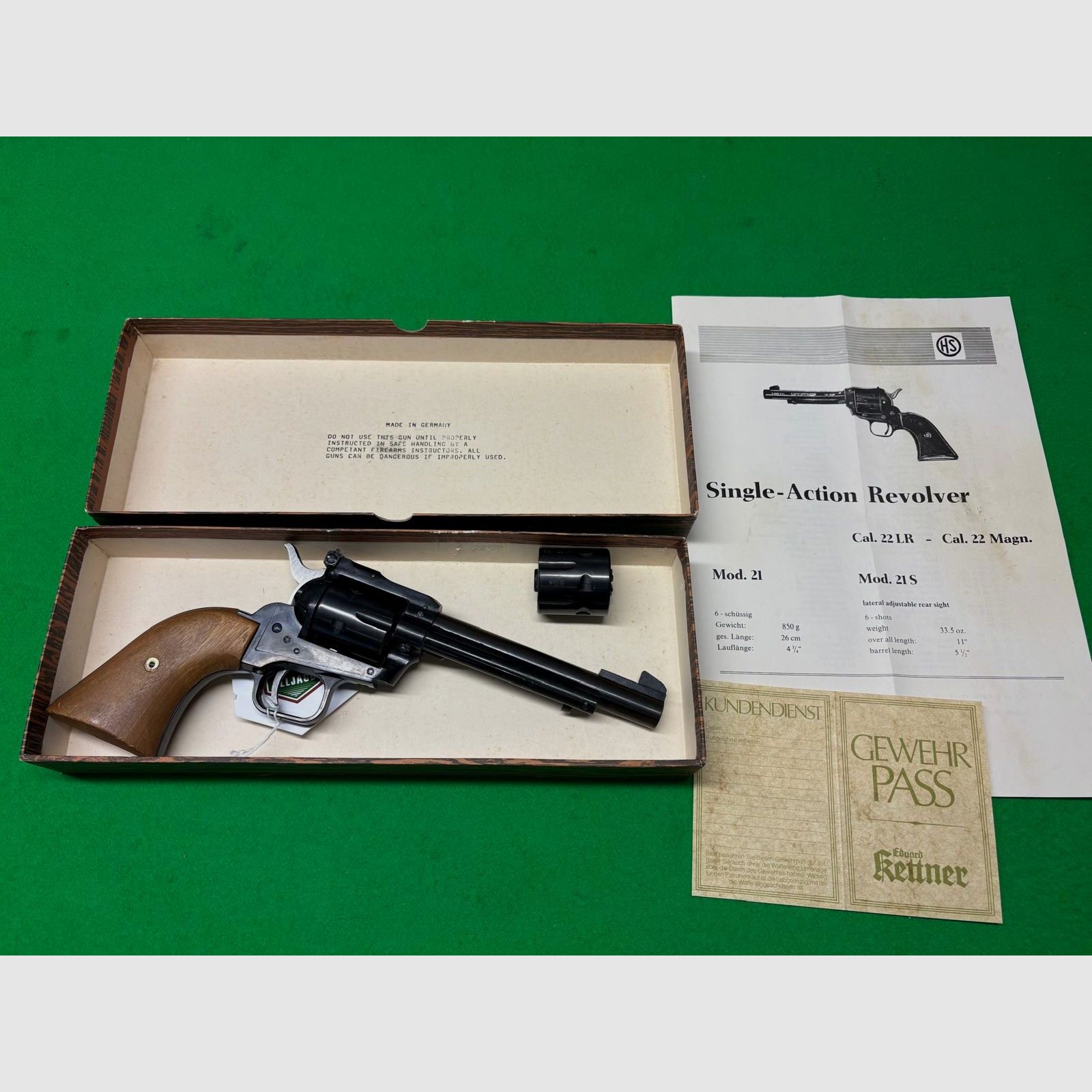 Schmidt Modell 21 Revolver .22 Mag + .22 lr