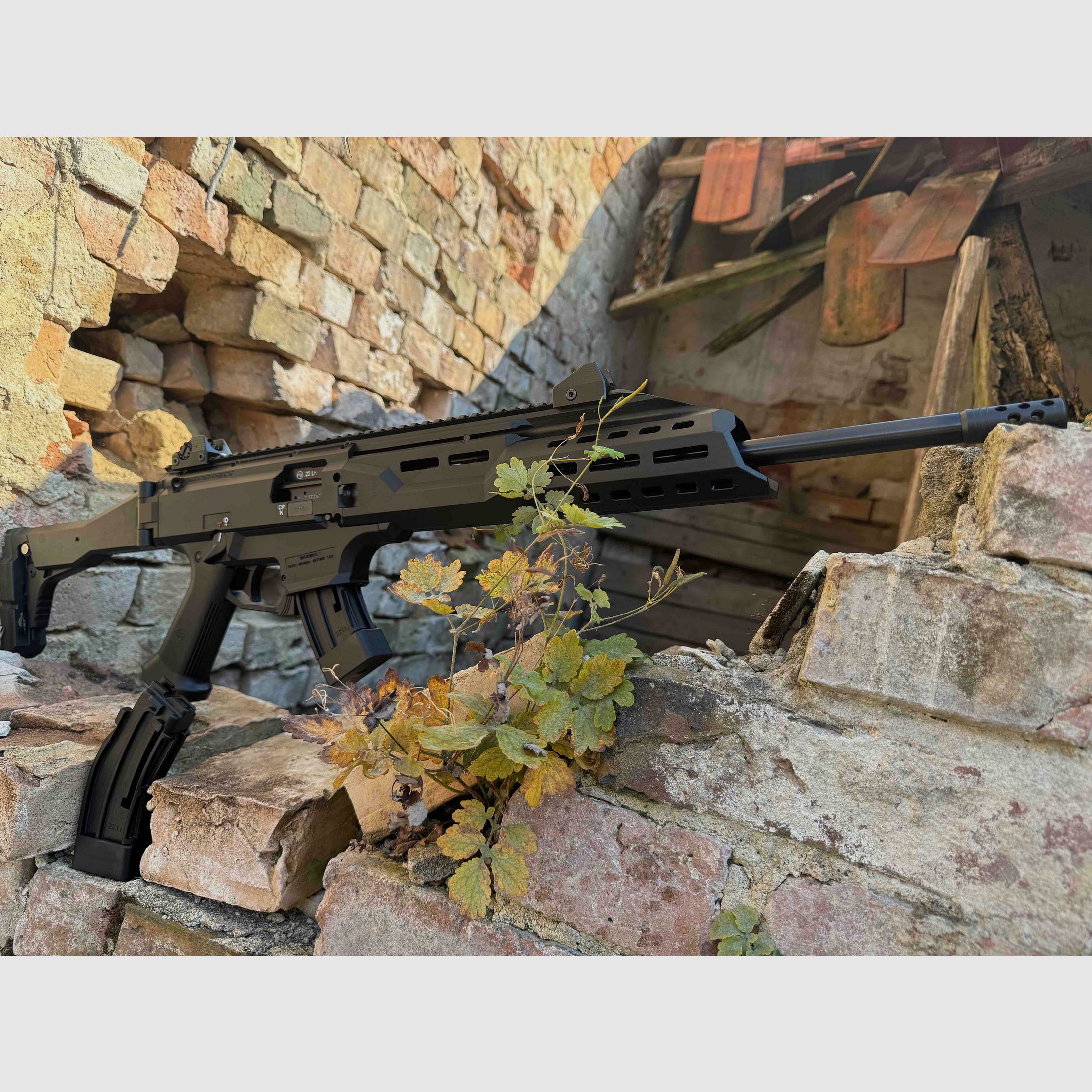 CZ self-loading rifle .22 lfB Scorpion Evo 3 S1 carbine with compensator 1/2×28 UNEF