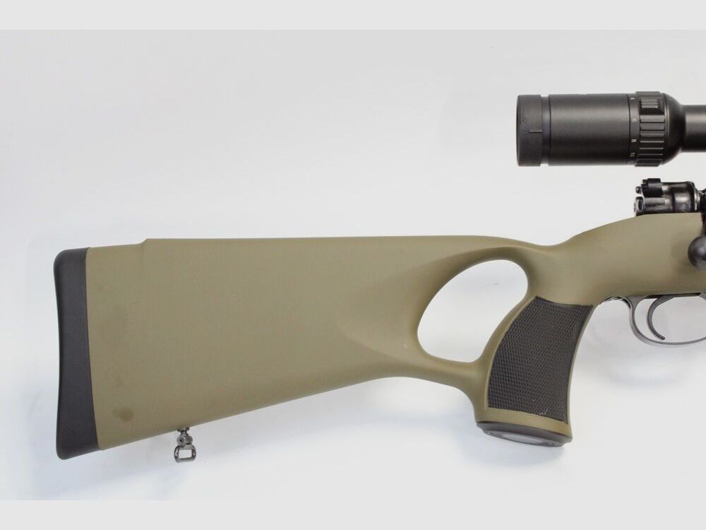 Mauser 98 mit Lochschaft und 2-12x50