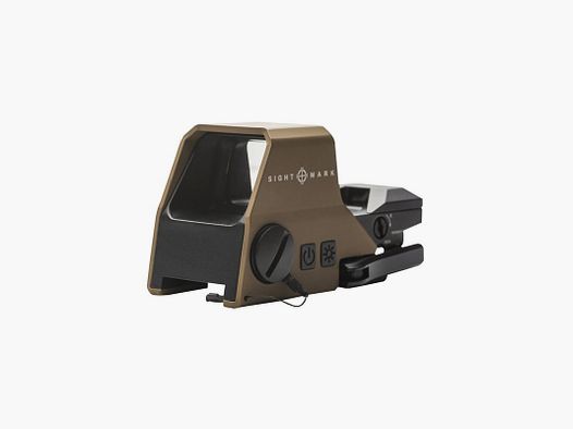 Vorsatz Sightmark Ultra Shot R-Spec Dark Earth Sand Rot- und Grünpunkt 3 MOA 1X