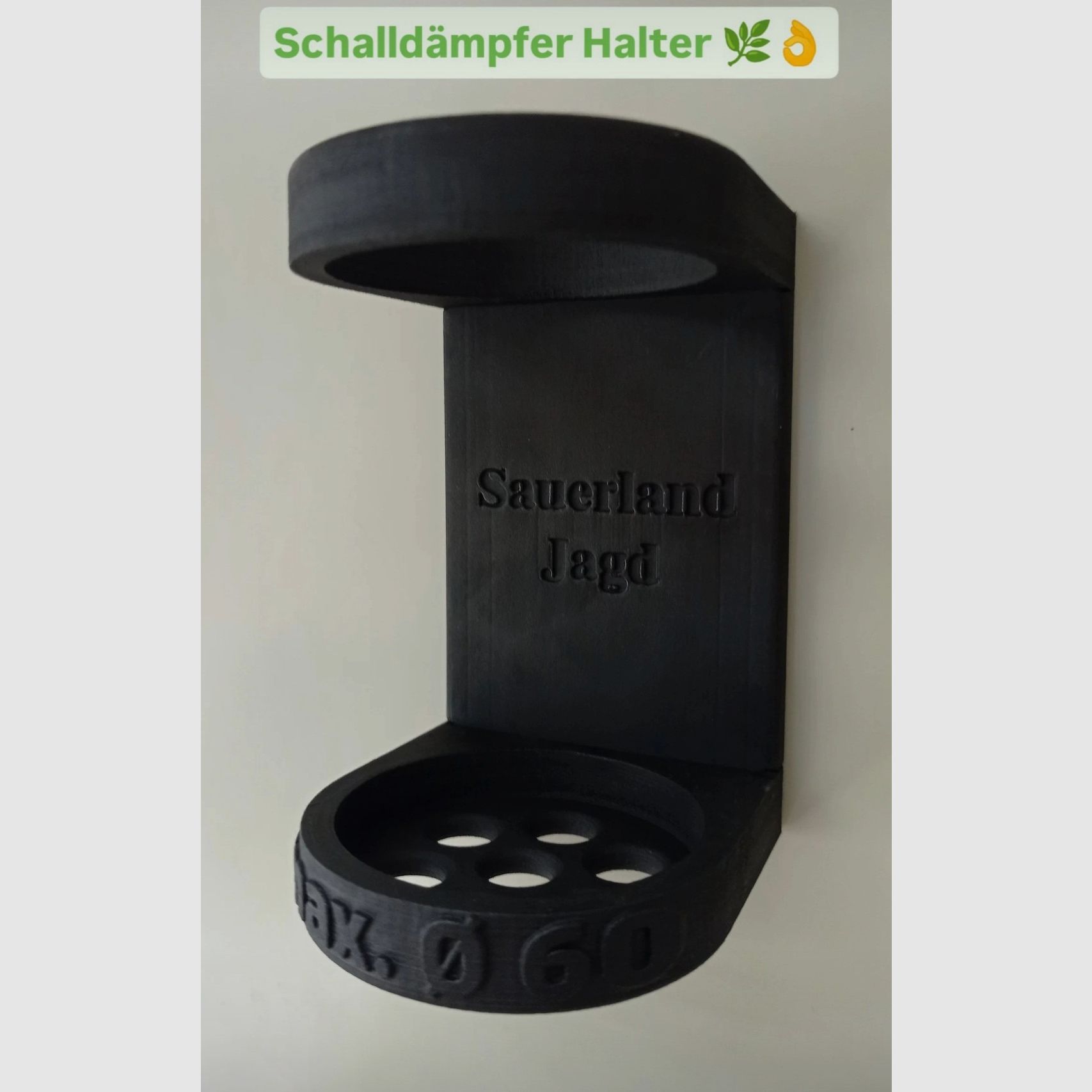 Schalldämpferhalter magnetisch
