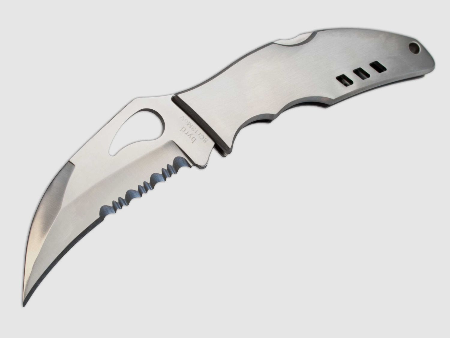 Taschenmesser Crossbill Karambit mit Teilwellenschliff