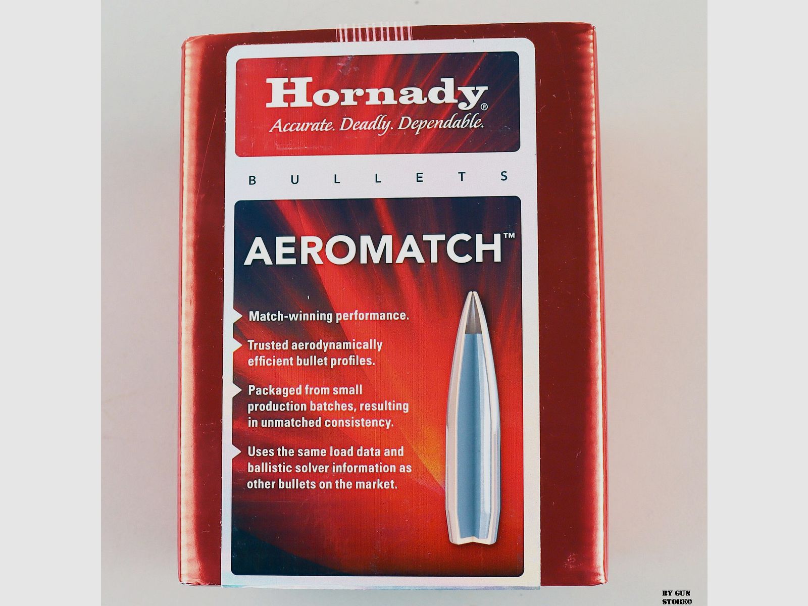 Hornady Geschosse Aeromatch Kal. 22 – 77 Gr. W/C – PZ. 500, Bild 1 von 3