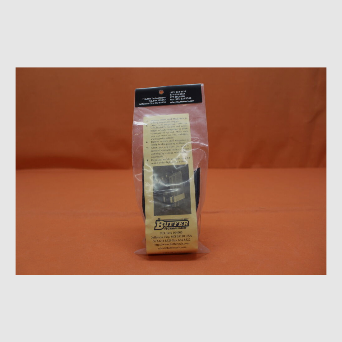 Buffer Technologies U.S. Geweer 7,62mm M14/ M1A: MagCinch (MC11) magazijnverbinder met riem voor 2 magazijnen