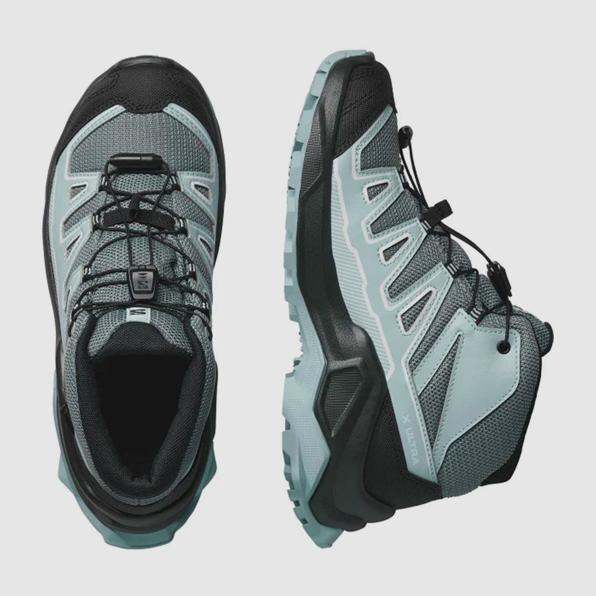 SALOMON – KINDER – X ULTRA MID GTX J Turbulence / Black / Tourmaline, afbeelding 5 van 6