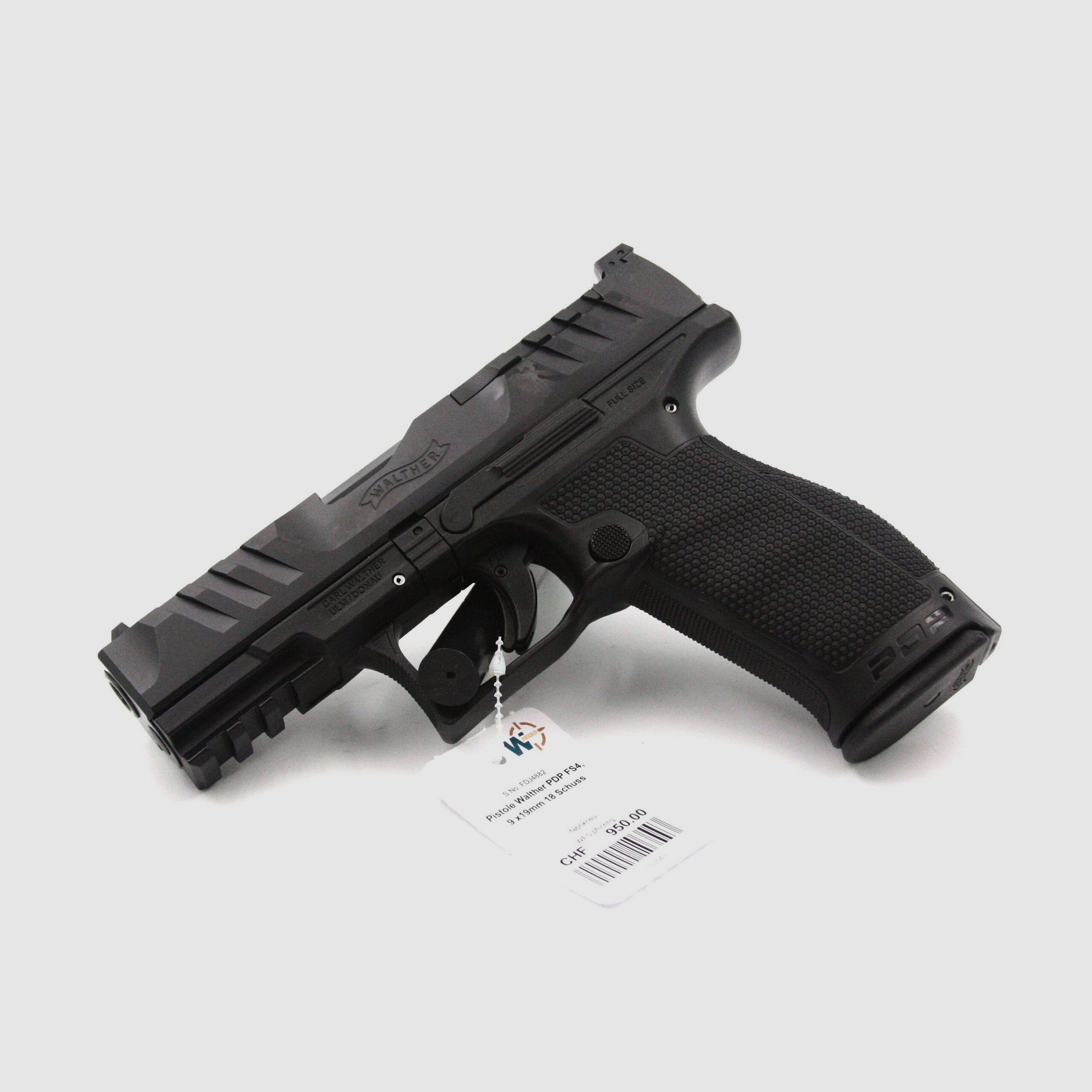 Pistole Walther PDP FS 4″, 9×19, 18 Schuss, Optic Ready, Bild 1 von 2