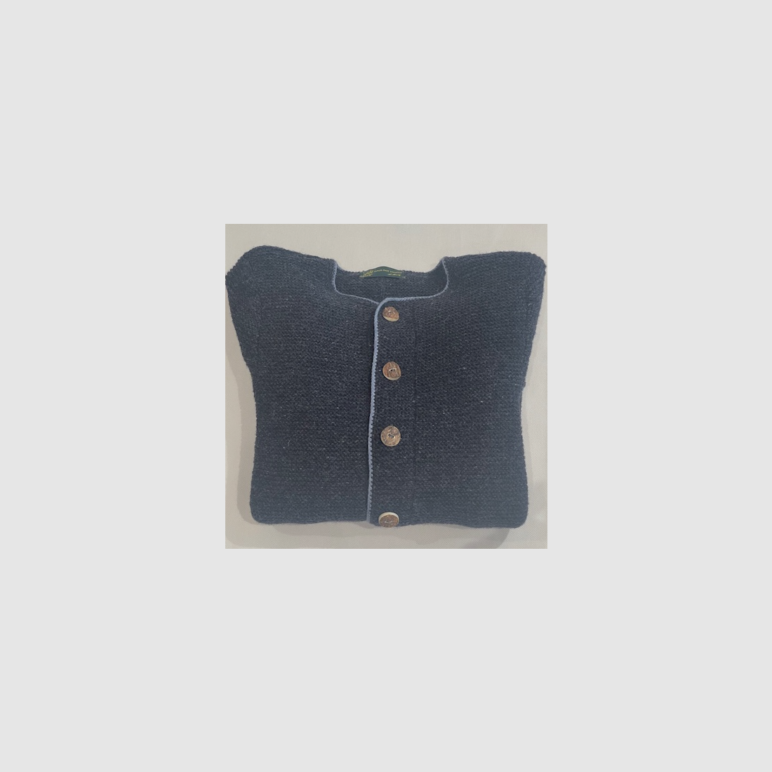 Pezzo Schafwolljacke für Herren Handgestrickt in Blau
